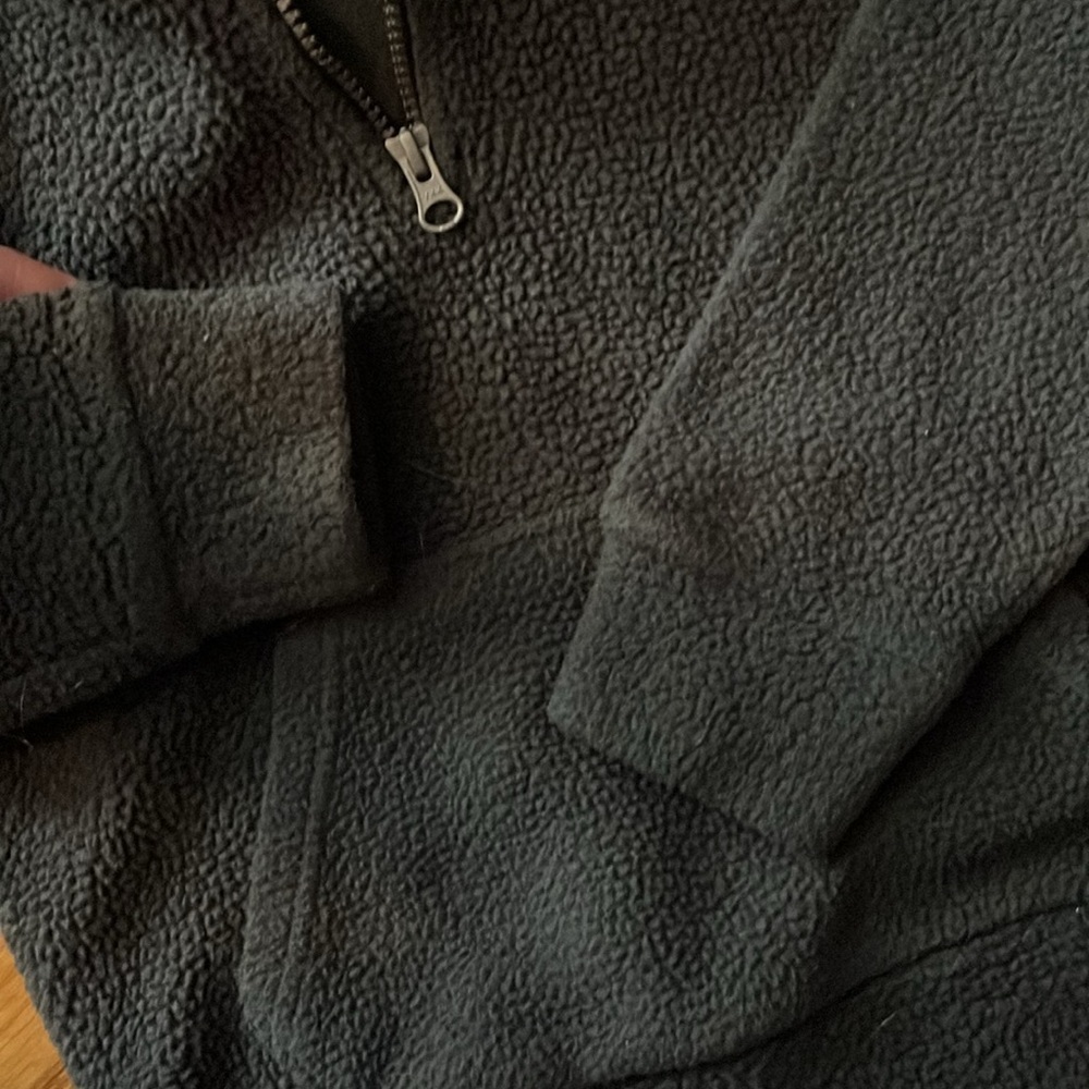 Old Navy fleece quarter zip hoodie perfect condition size is S 6/7 fit us 5/6. - Picture 3 of 4